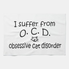Obsessive Cat-Störung Handtuch