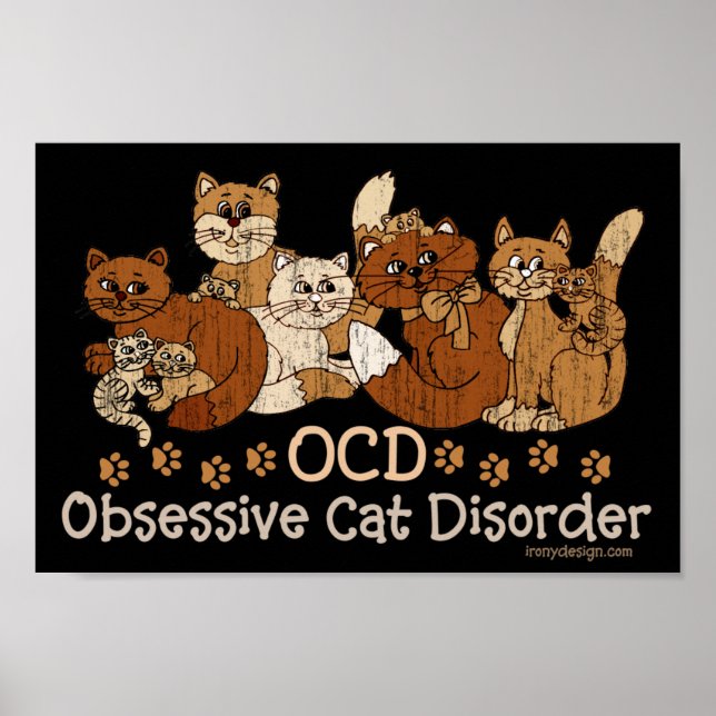 Obsessive Cat-Störung Poster (Vorne)