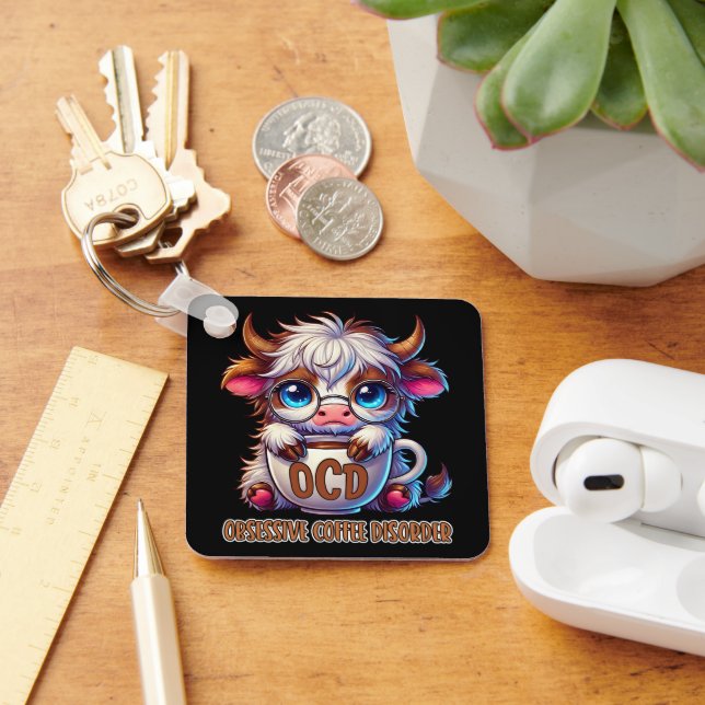 Obsessive Coffee Disorder  Schlüsselanhänger (Schreibtisch)