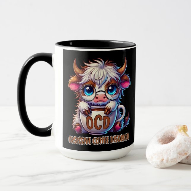 Obsessive Coffee Disorder  Tasse (Mit Donut)