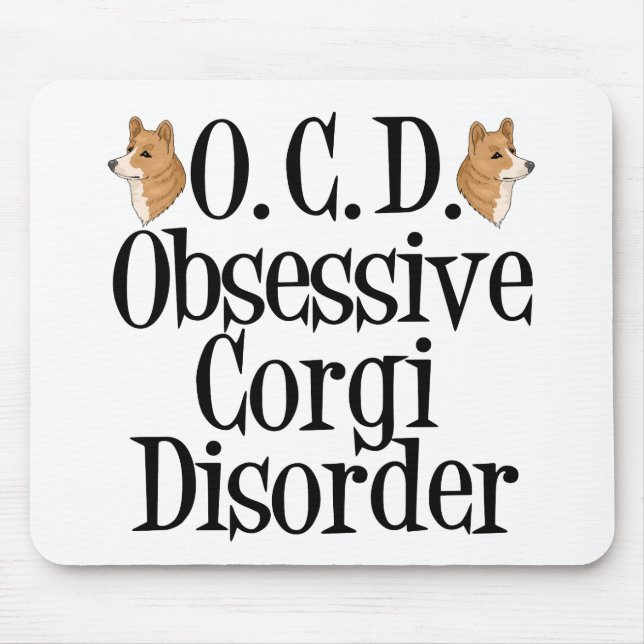 Obsessive Corgi-Störung Mousepad (Vorne)