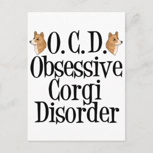 Obsessive Corgi-Störung Postkarte