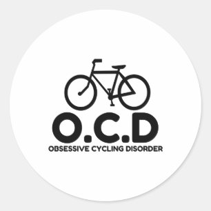 Obsessive Cycling Disorder Runder Aufkleber