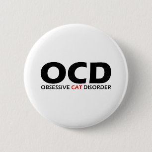 Obsessive Katzenkrankheit Button