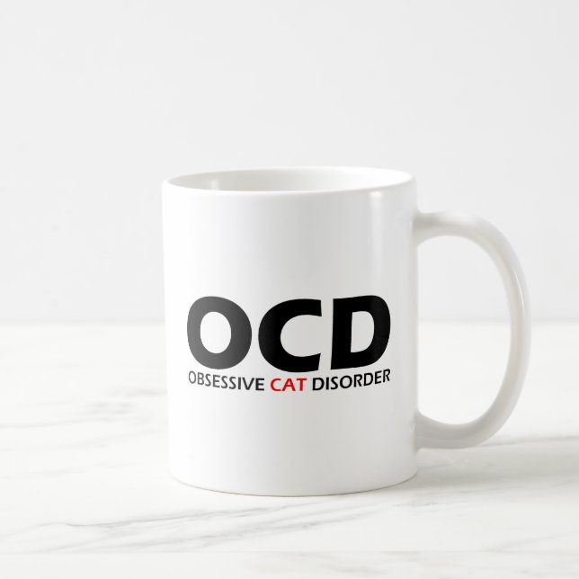 Obsessive Katzenkrankheit Kaffeetasse (Rechts)