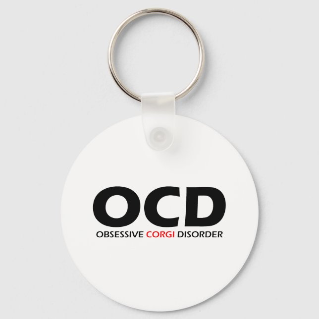 Obsessive Korgi-Störung Schlüsselanhänger (Vorderseite)