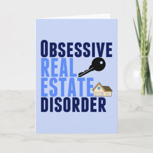 Obsessive Real Estate Störung Lustiger Makler Karte