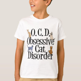 Obsessiver Katzenverfall Witzige Kinder T-Shirt