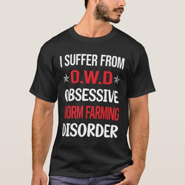 Obsessiver Wurmbaum Bauer Vermikompostieren T-Shirt (Vorderseite)