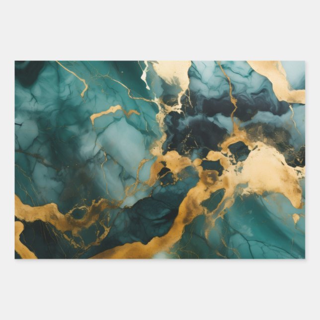 Obsidian Fluss Geschenkpapier Set (Vorderseite)