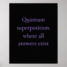 Obsidian Lila Quantum Grafik Poster