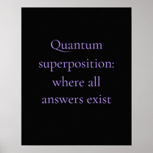 Obsidian Lila Quantum Grafik Poster