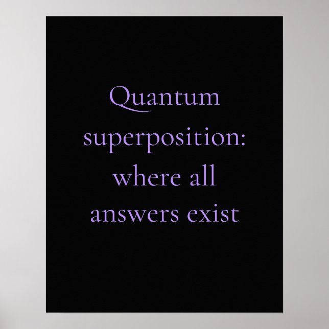 Obsidian Lila Quantum Grafik Poster (Vorne)