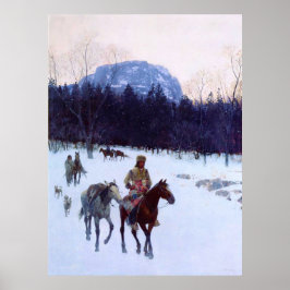 Obsidian Mountain im Yellowstone Henry Farny Poster