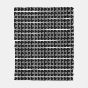 Obsidian-Pfeil, minimalistisches geometrisches Sch Fleecedecke