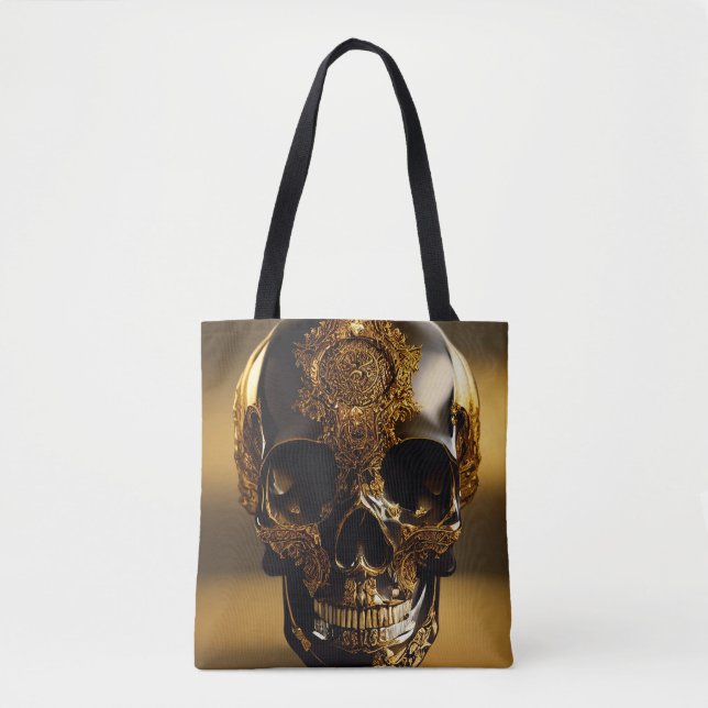 Obsidian Skull Gilded (Vorderseite)