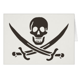 Obsidian Skull Schwerter Pirate Flag Calico Jack