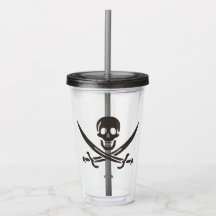 Obsidian Skull Schwerter Pirate Flag Calico Jack