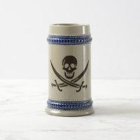Obsidian Skull Schwerter Pirate Flag Calico Jack
