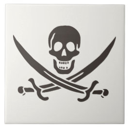 Obsidian Skull Schwerter Pirate Flag Calico Jack Fliese