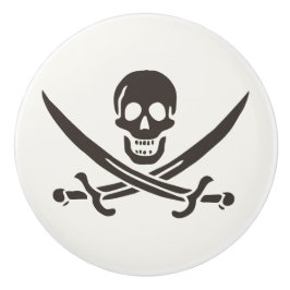 Obsidian Skull Schwerter Pirate Flag Calico Jack Keramikknauf