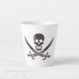 Obsidian Skull Schwerter Pirate Flag Calico Jack Milchtasse
