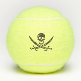 Obsidian Skull Schwerter Pirate Flag Calico Jack Tennisbälle