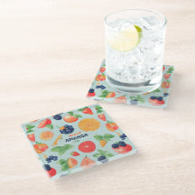 Obst Aquarellfarbenes Personalisiertes Muster