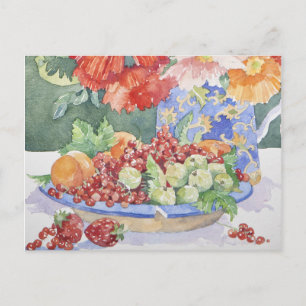 Obst auf einem Teller 2014 Postkarte
