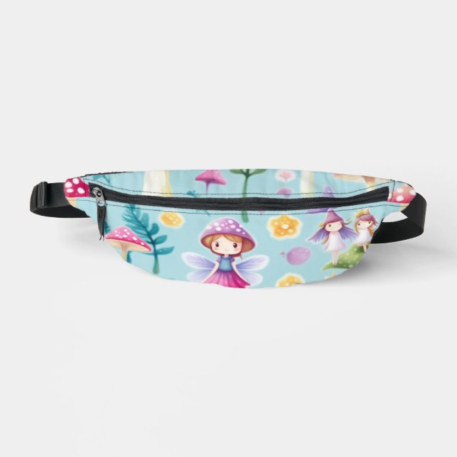 Obst, Blätter und Pilze Bauchtasche (Vorderseite)