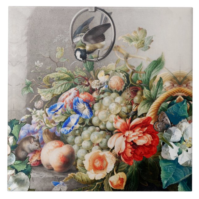 OBST, BLUME, GEFÜHLE, KLEINE GEFÜHLE UND LEBENSMIT FLIESE (Vorderseite)