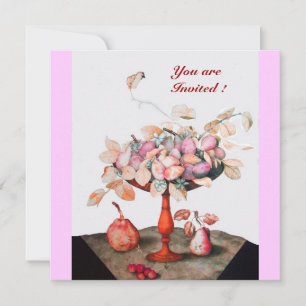 OBST/BLUME, PRUNES UND BLÄTTER DER SAISON EINLADUNG