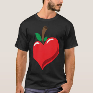 Obst, das ich liebe Apfel Herz Obst Vegan  Obst T-Shirt