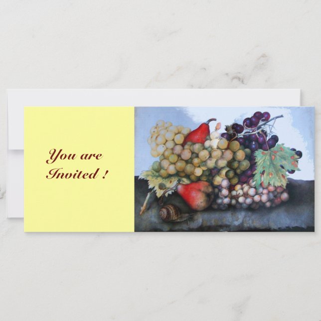 OBST DER JAHRE 1 - KUPPEN UND FARBEN EINLADUNG (Vorderseite)