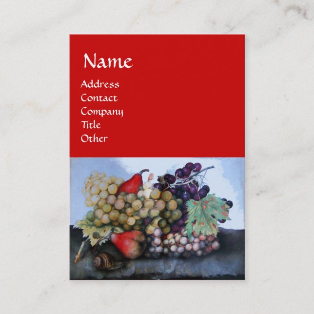 OBST DER JAHRE 1 - KUPPEN UND FARBEN VISITENKARTE (Vorderseite)