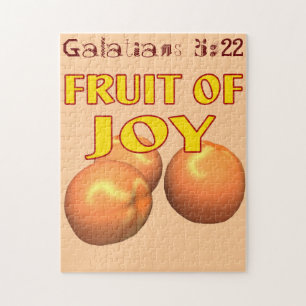 Obst der Joy Bible Quotes Anpassen Puzzle