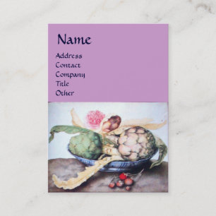 OBST DER SAISON 4- KÜNSTLER, ROSE & STRAWBERRIES VISITENKARTE