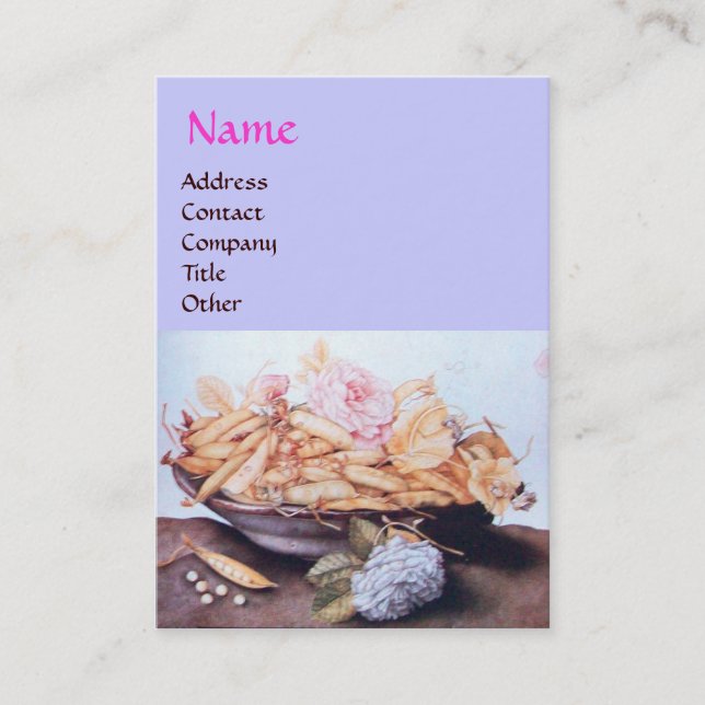 OBST DER SAISON 6 - BÄNE UND ROSE VISITENKARTE (Vorderseite)