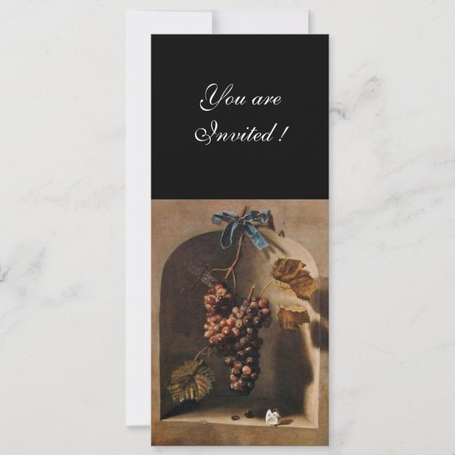 OBST DER SAISON - WOHLSTAND, braun-gelb Einladung (Vorderseite)