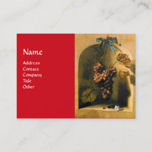 OBST DER SAISON - WOHLSTAND gelb, braun, rot Visitenkarte