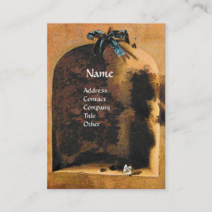 OBST DER SAISON - WOHLSTAND, gelb-braun Visitenkarte