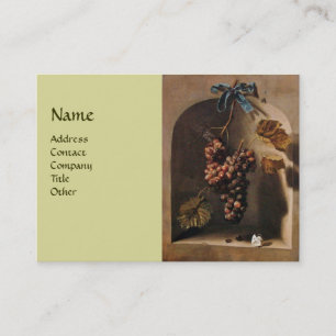 OBST DER SAISON - WOHLSTAND, gelb-braun Visitenkarte