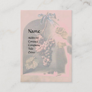 OBST DER SAISON - WOHLSTAND, rosa Visitenkarte