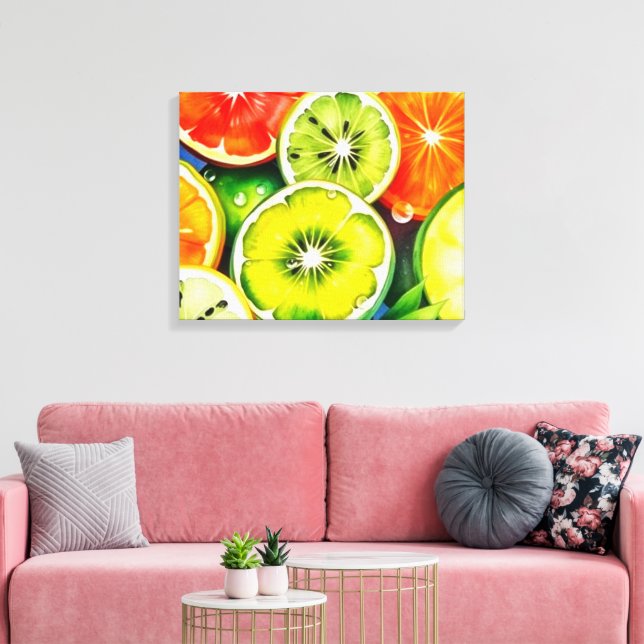 OBST DES LEBENS 8 LEINWANDDRUCK (Insitu (Wohnzimmer))