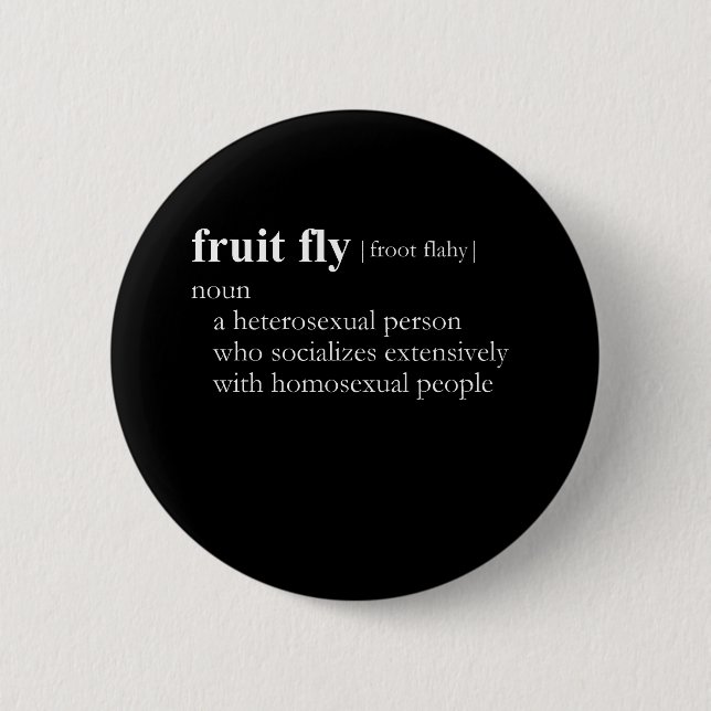 OBST-FLY (Definition) Button (Vorderseite)