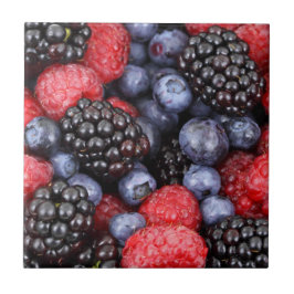 Obst— Frischbeeren—Tile/Trivet Fliese