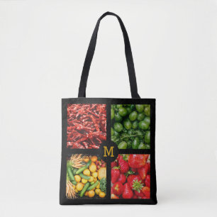 Obst & Gemüse, kundenspezifische Monogramm-Säcke