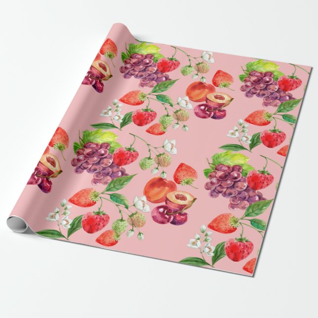 Obst Geschenkpapier (Ungerollt)