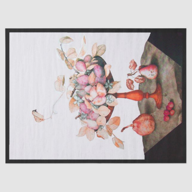 OBST/JASMINEN, PRUNES, PEARS SEIDENPAPIER (Vorderseite)