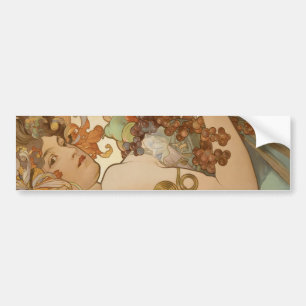 Obst (Jugendstil) (Portrait von Frauen) (Obst) Autoaufkleber
